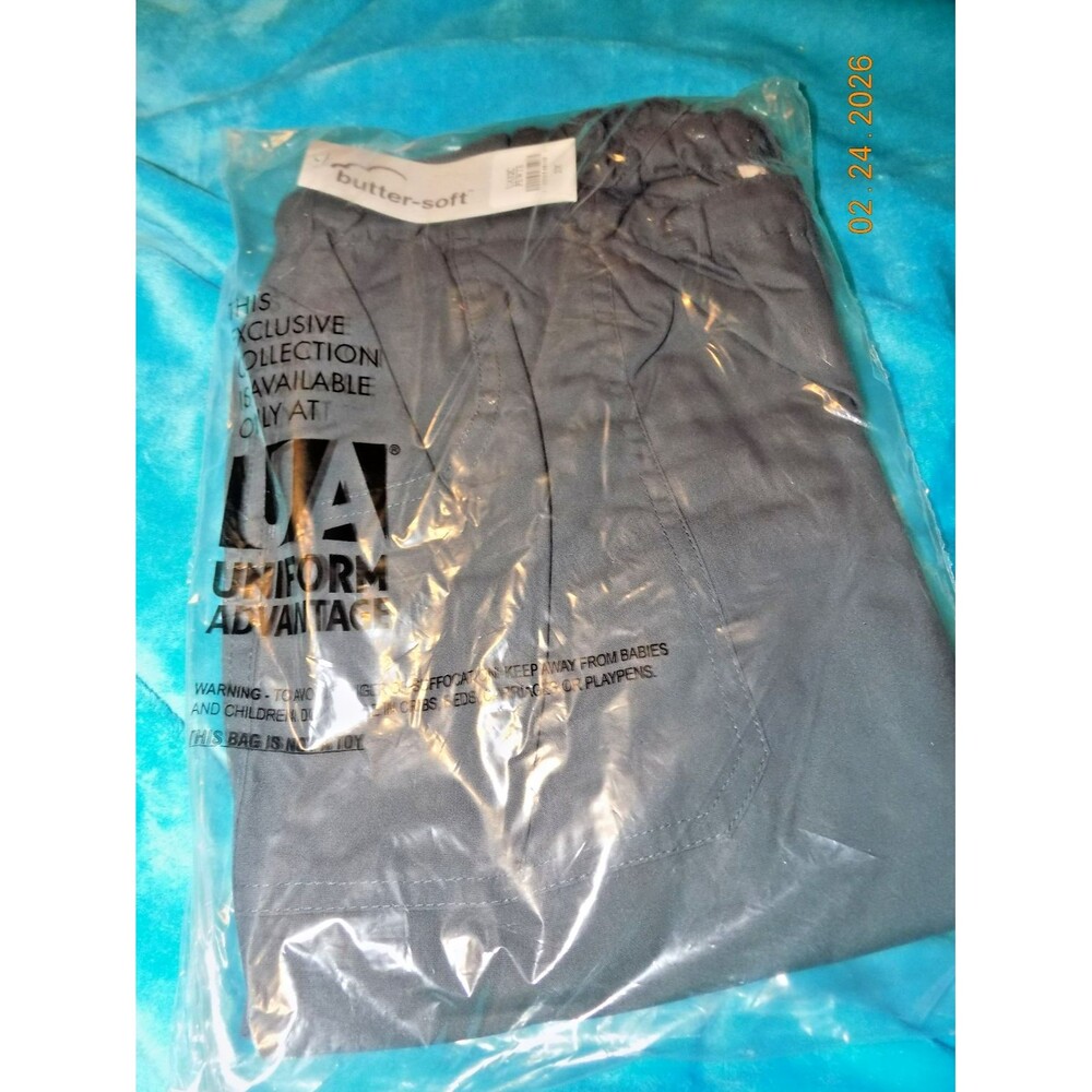 New Butter-soft Pewter Women's scrub pant 2x Buttersoft